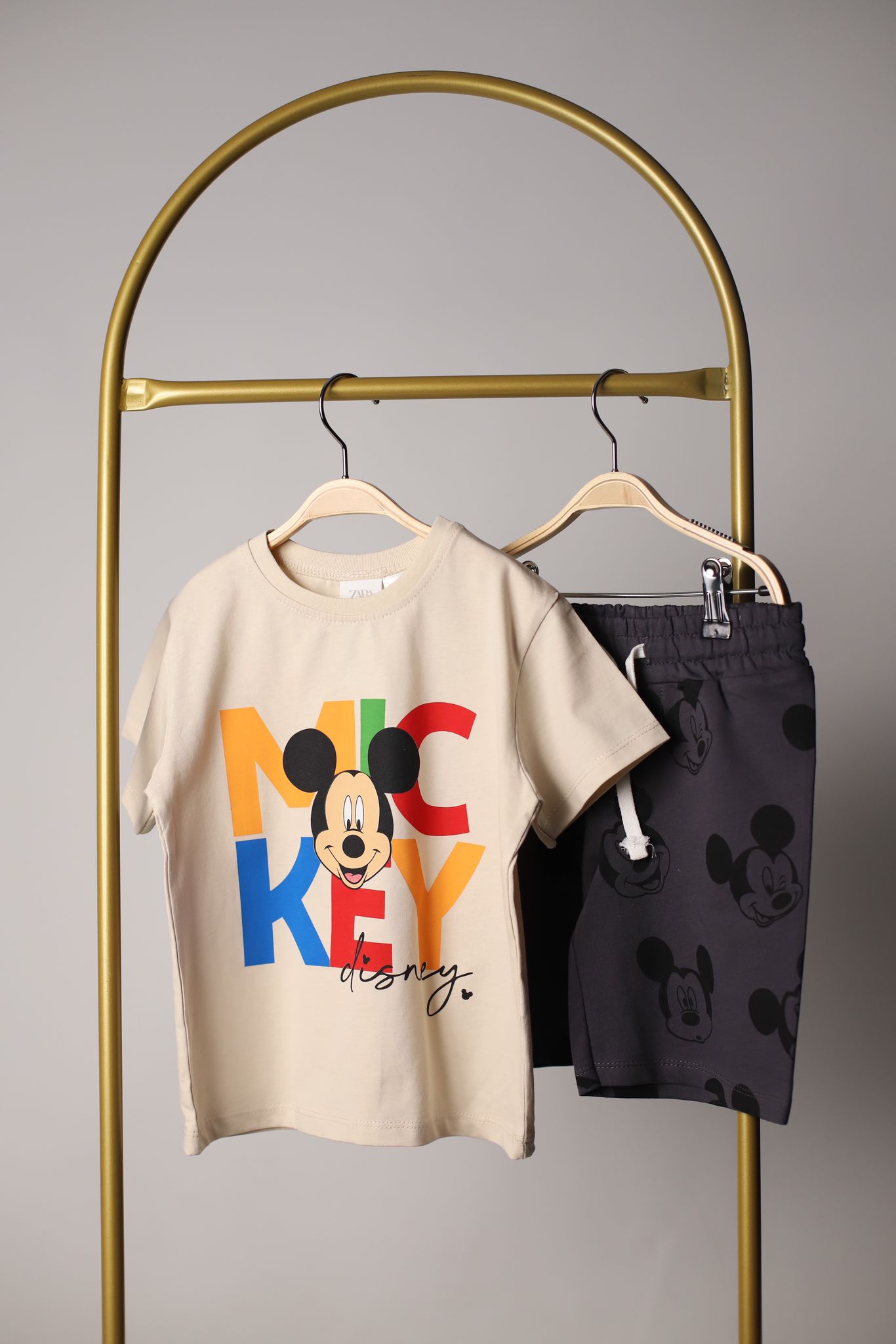 Mickey Mause Detaylı ŞortluTakımı