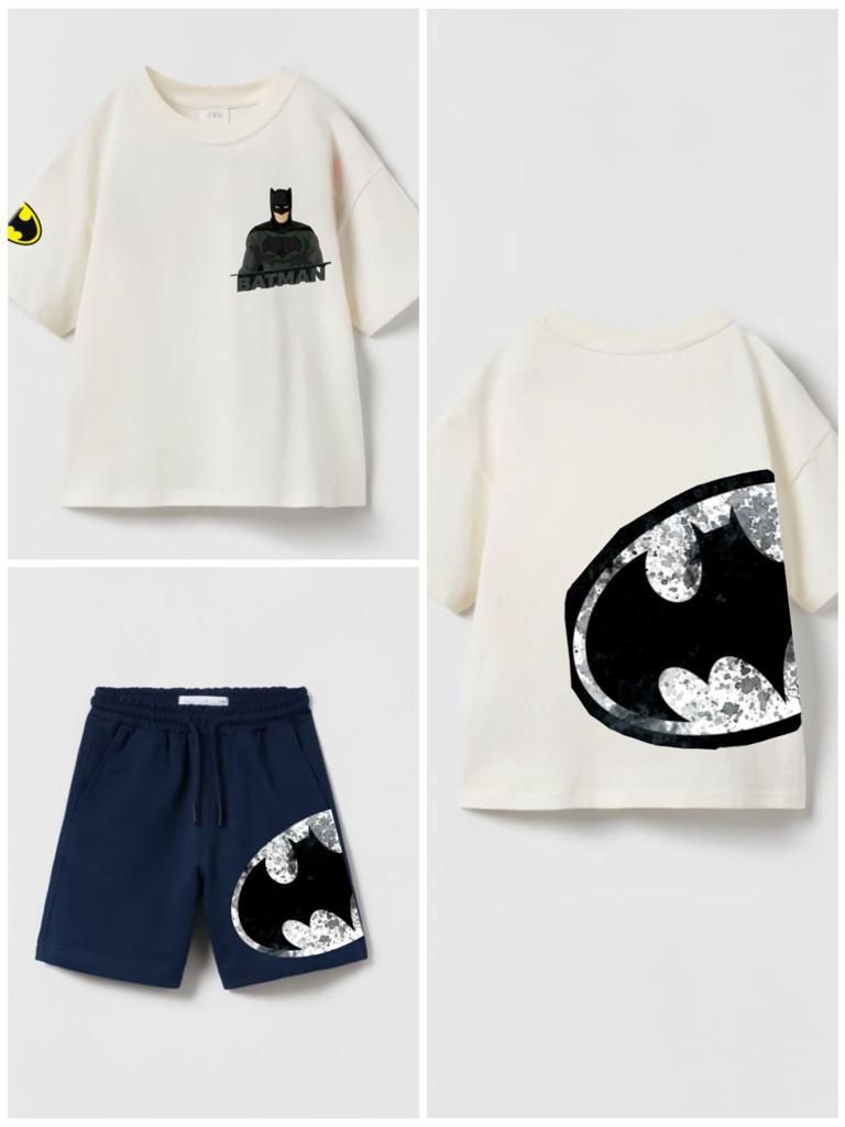 Batman Detaylı Şortlu Takım