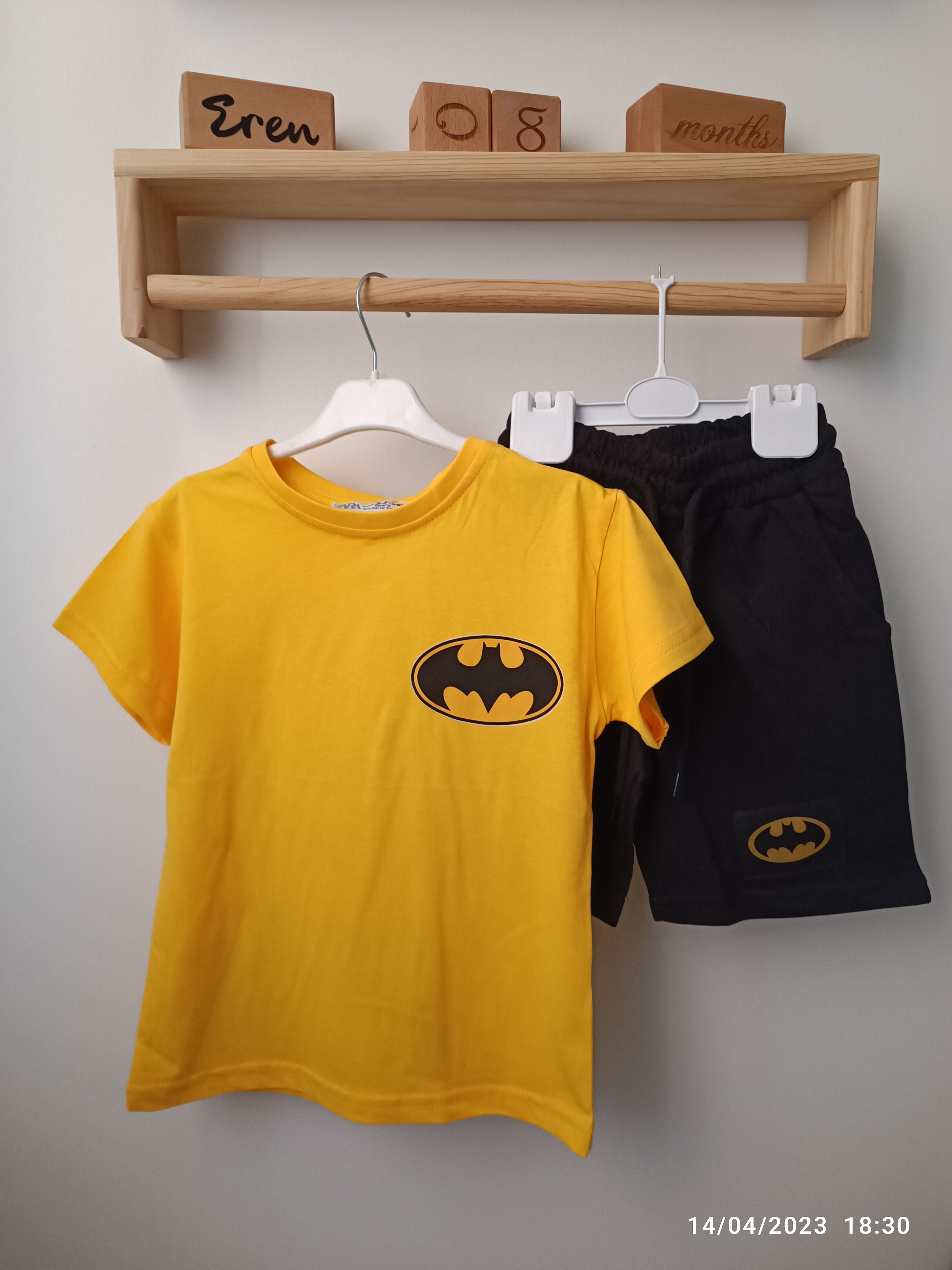 Batman Detaylı Şortlu Takım