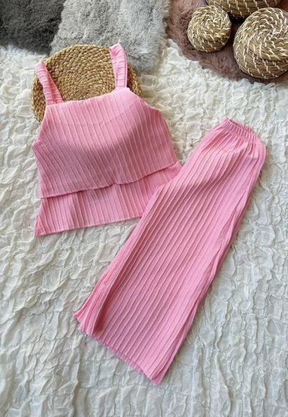 PEMBE İSPANYOL PAÇA ALT-ÜST TAKIM